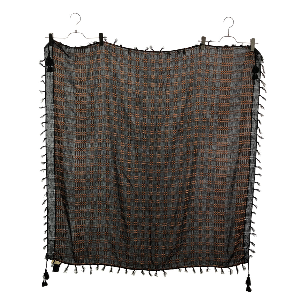 ISABEL MARANT ETOILE / イザベルマランエトワール | レーヨン コットン チェック フリンジ 大判ストール |