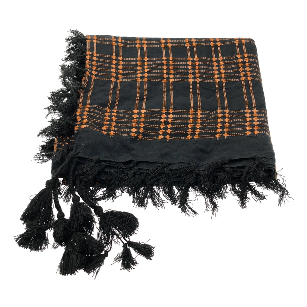 ISABEL MARANT ETOILE / イザベルマランエトワール | レーヨン コットン チェック フリンジ 大判ストール |