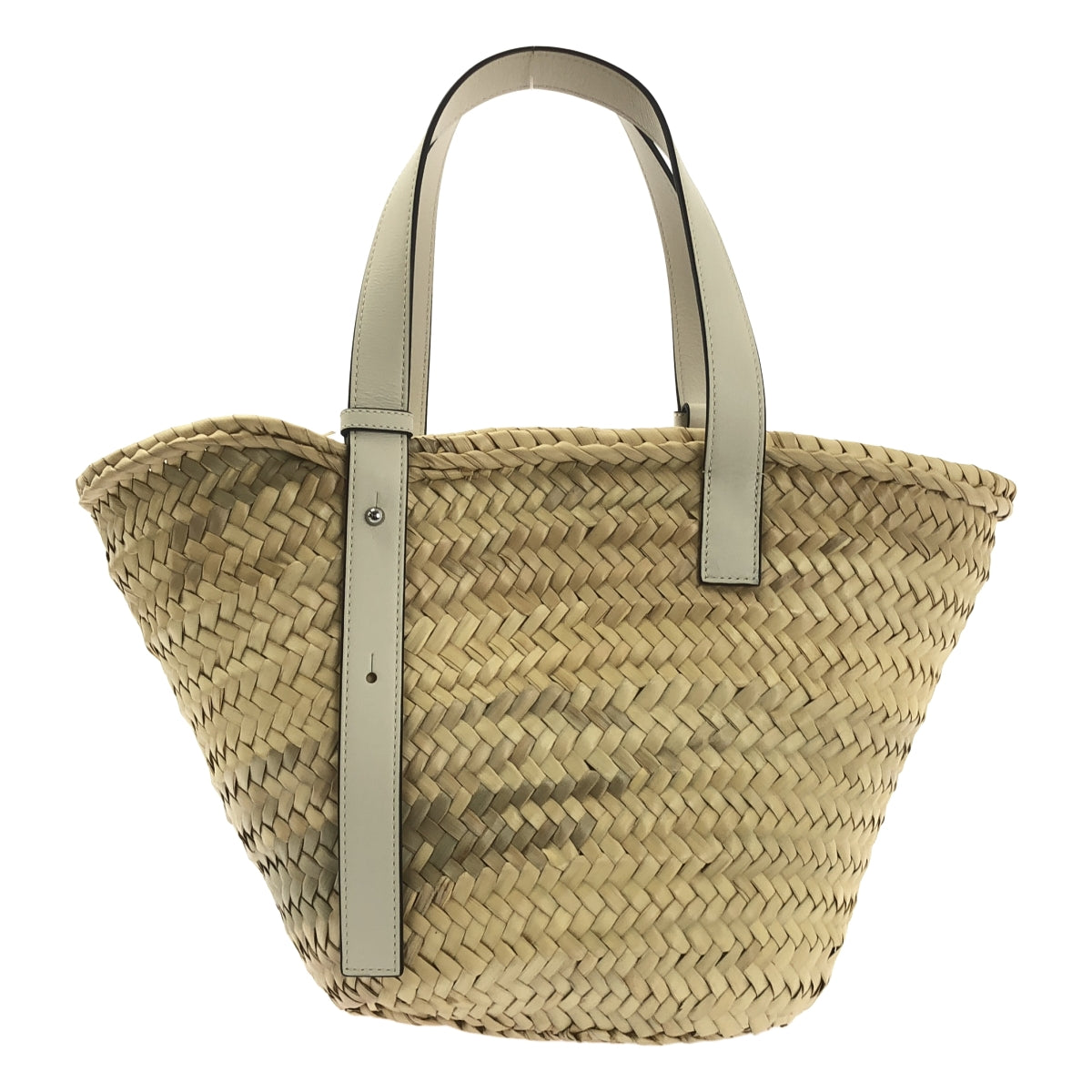 【美品】  LOEWE / ロエベ | アナグラム バスケット かごバッグ | ホワイト | レディース