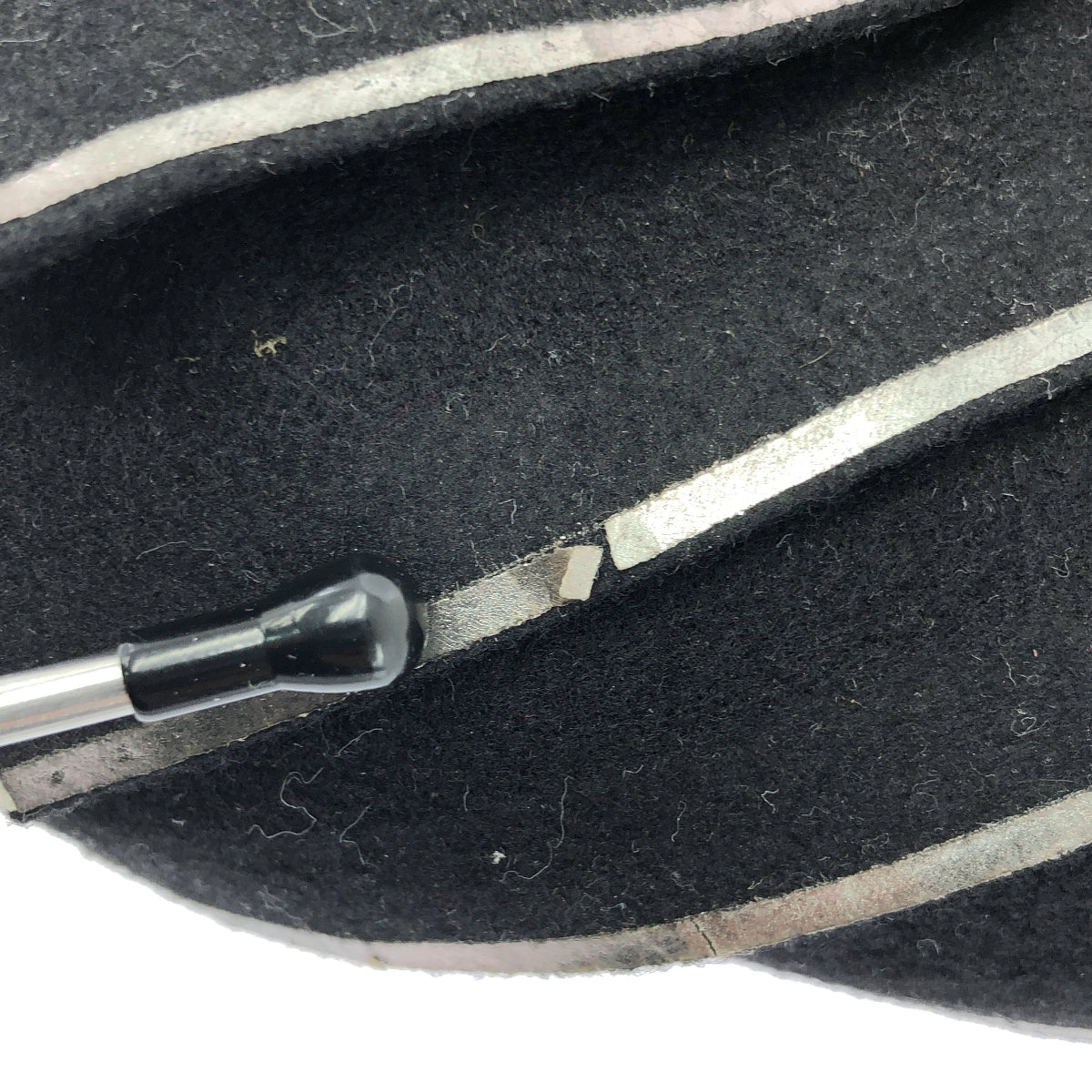 ISSEY MIYAKE FETE | 毛氈手提包 | 黑色/銀色 | 女款