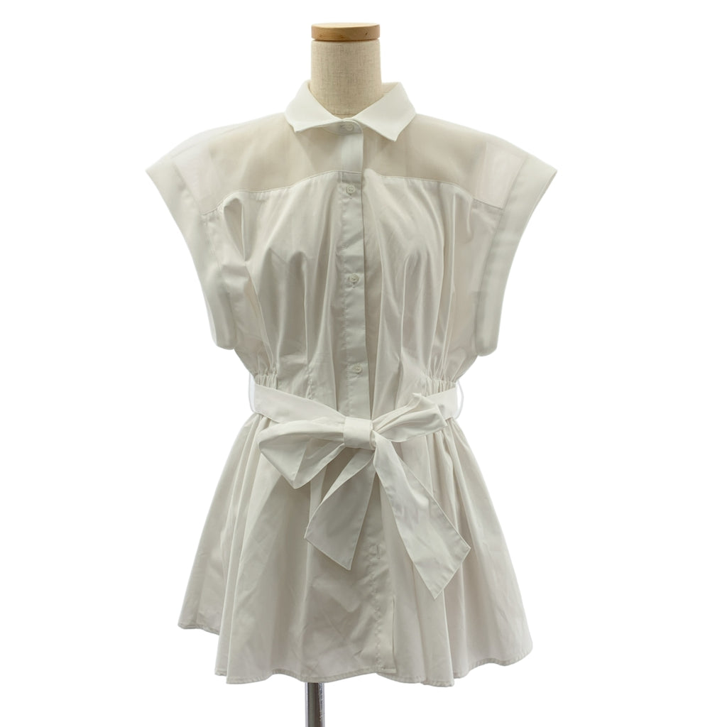 St. Cecilia | 2024 春夏 | 超大腰帶襯衫 | F 碼 | 女款