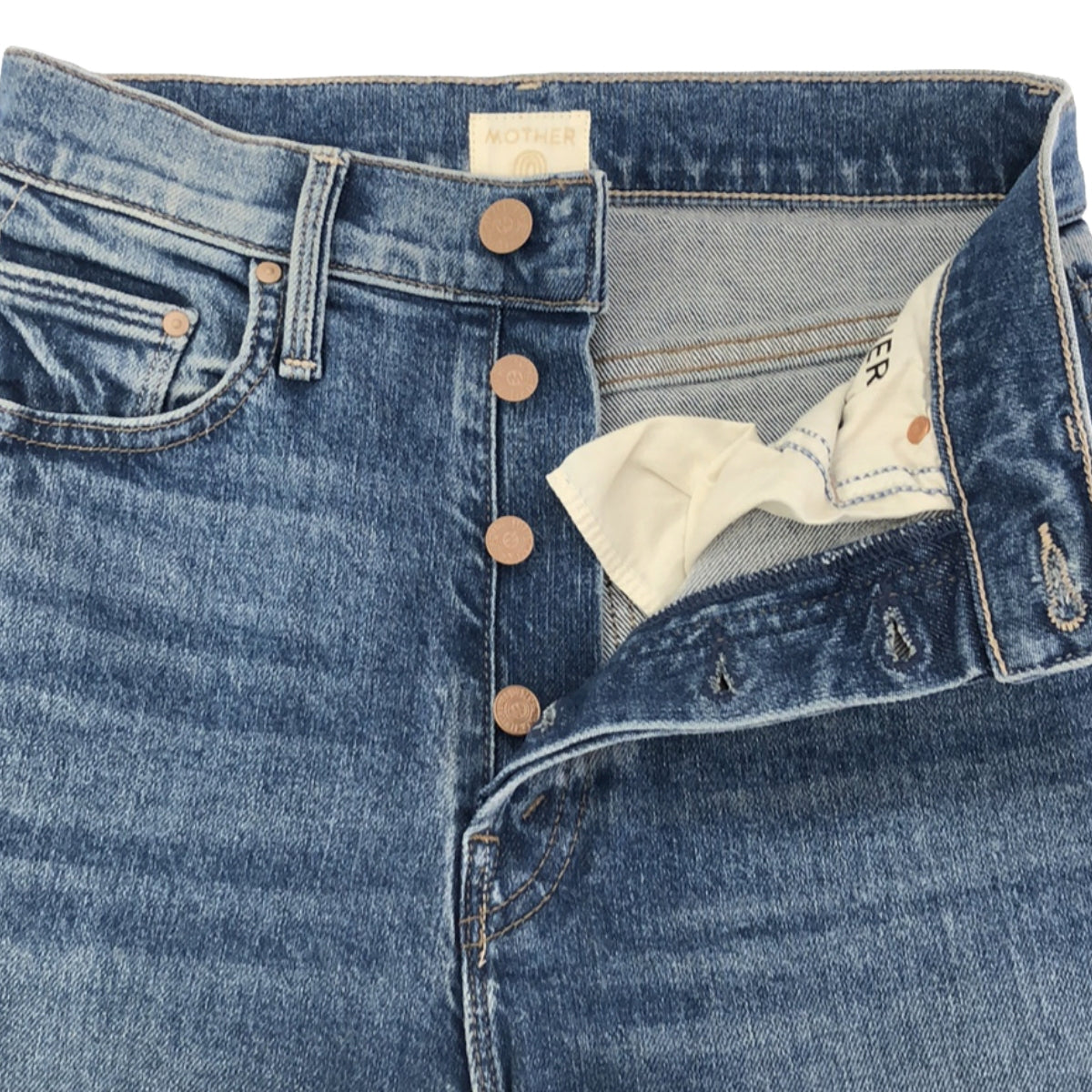 MOTHER / マザー | × Ron Herman ロンハーマン別注 THE CURBSIDE ANKLE ストレッチ テーパード デニムパンツ | 24 | インディゴ | レディース