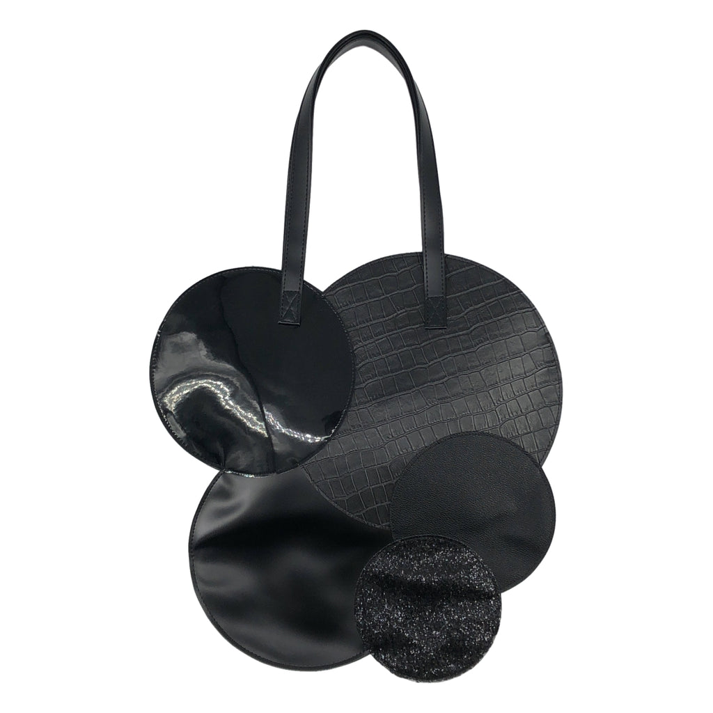 JUNYA WATANABE COMME des GARCONS / ジュンヤワタナベ | PVC レザー サークル パッチワーク トートバッグ |