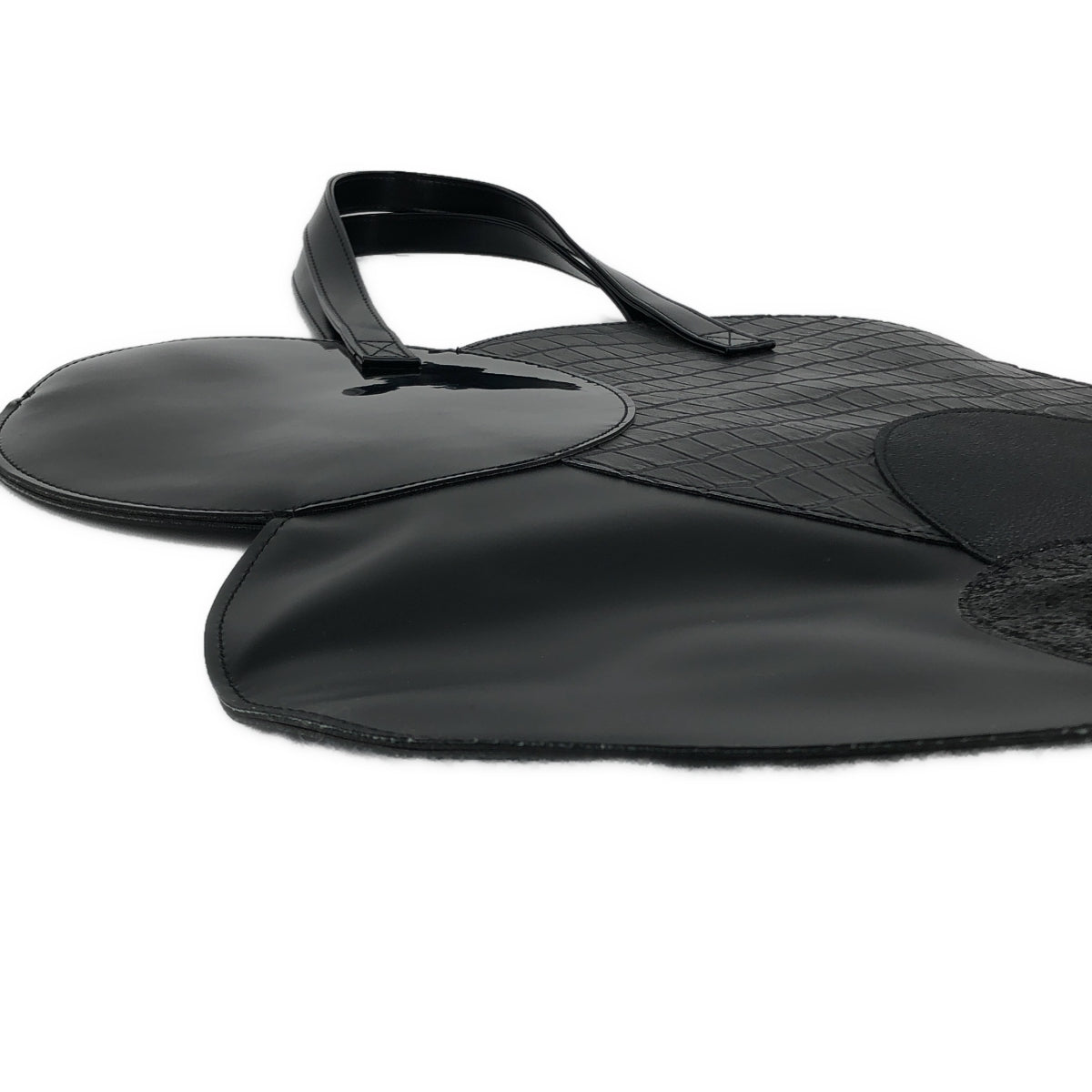 JUNYA WATANABE COMME des GARCONS / ジュンヤワタナベ | PVC レザー サークル パッチワーク トートバッグ |