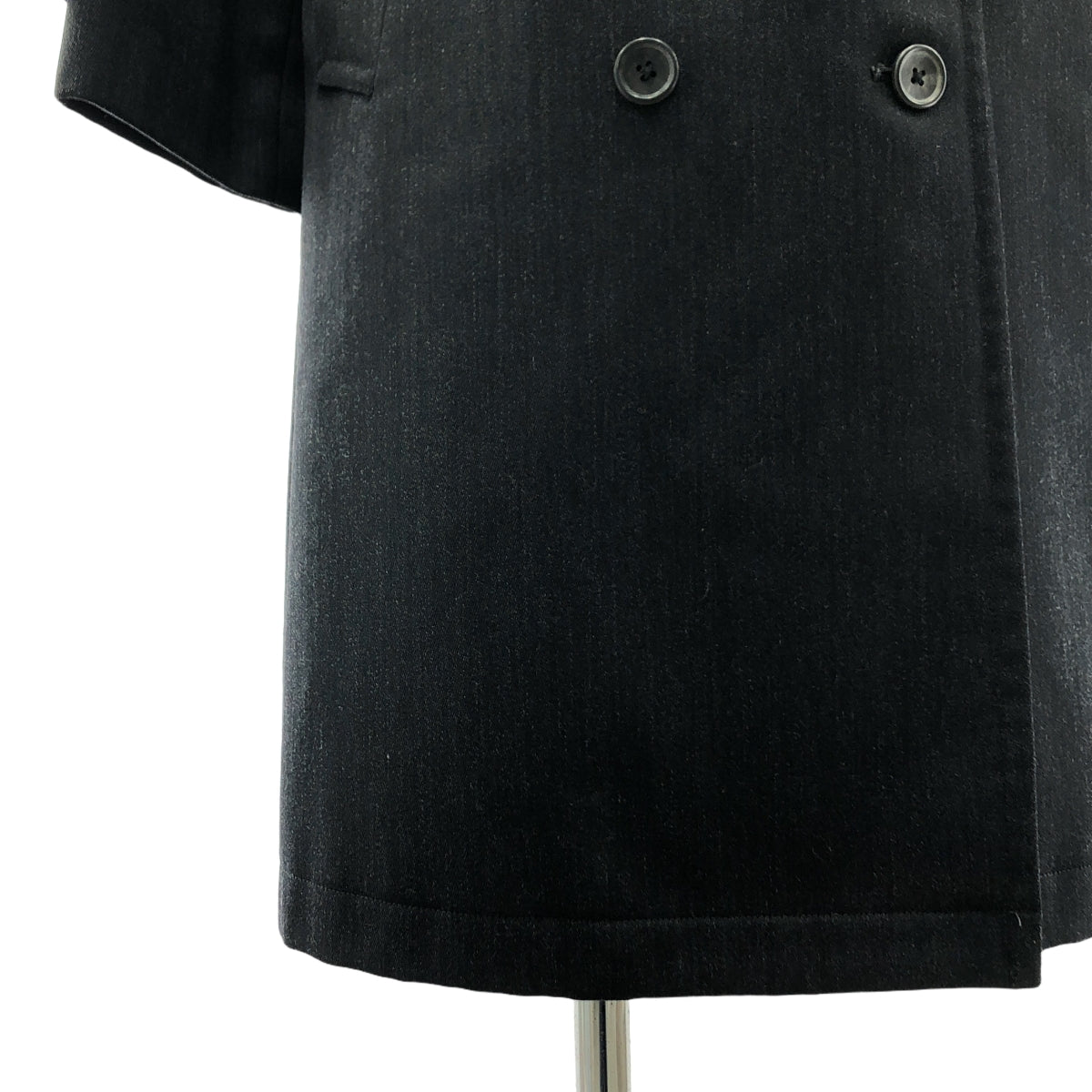 MARGARET HOWELL / マーガレットハウエル | ベルテッド ダブル オーバーコート / 総裏地 | 2 | グレー | レディース