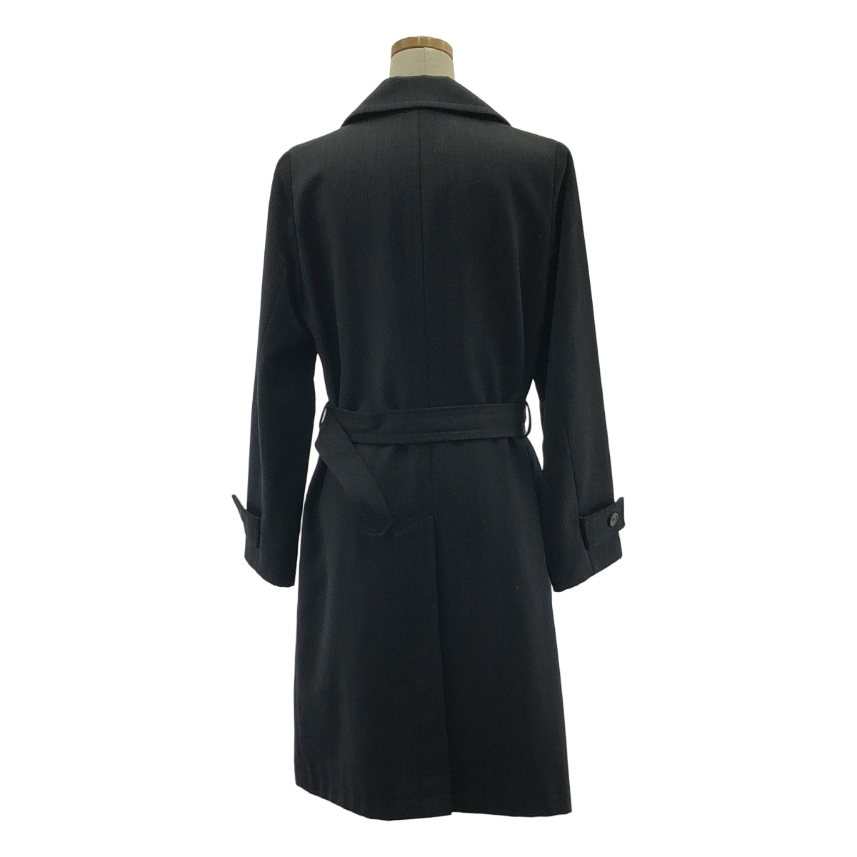 MARGARET HOWELL / マーガレットハウエル | ベルテッド ダブル オーバーコート / 総裏地 | 2 | グレー | レディース