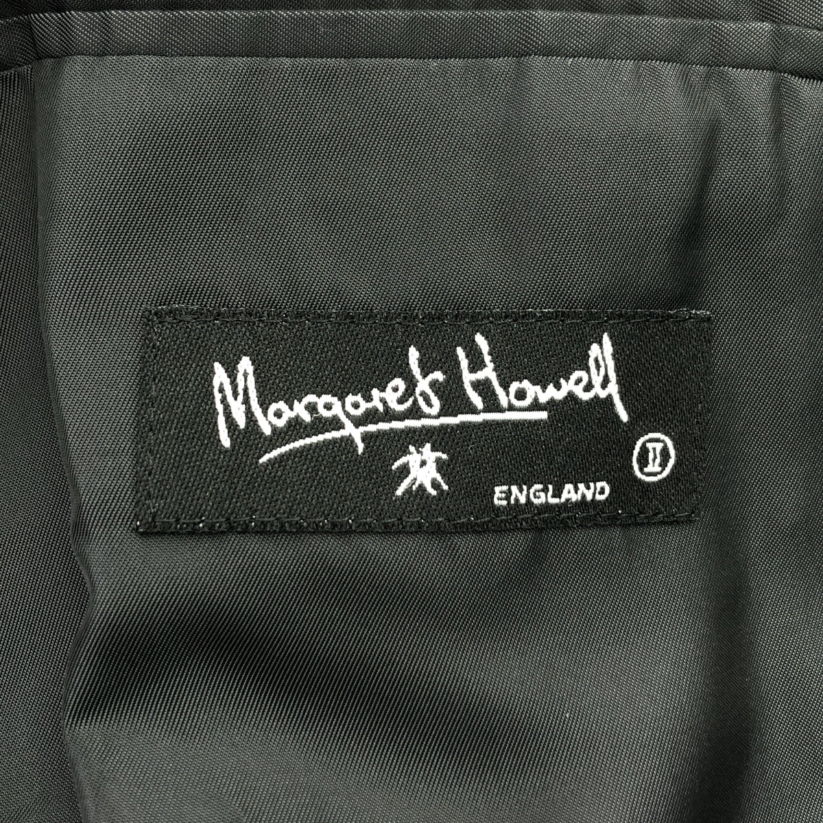 MARGARET HOWELL / マーガレットハウエル | ベルテッド ダブル オーバーコート / 総裏地 | 2 | グレー | レディース