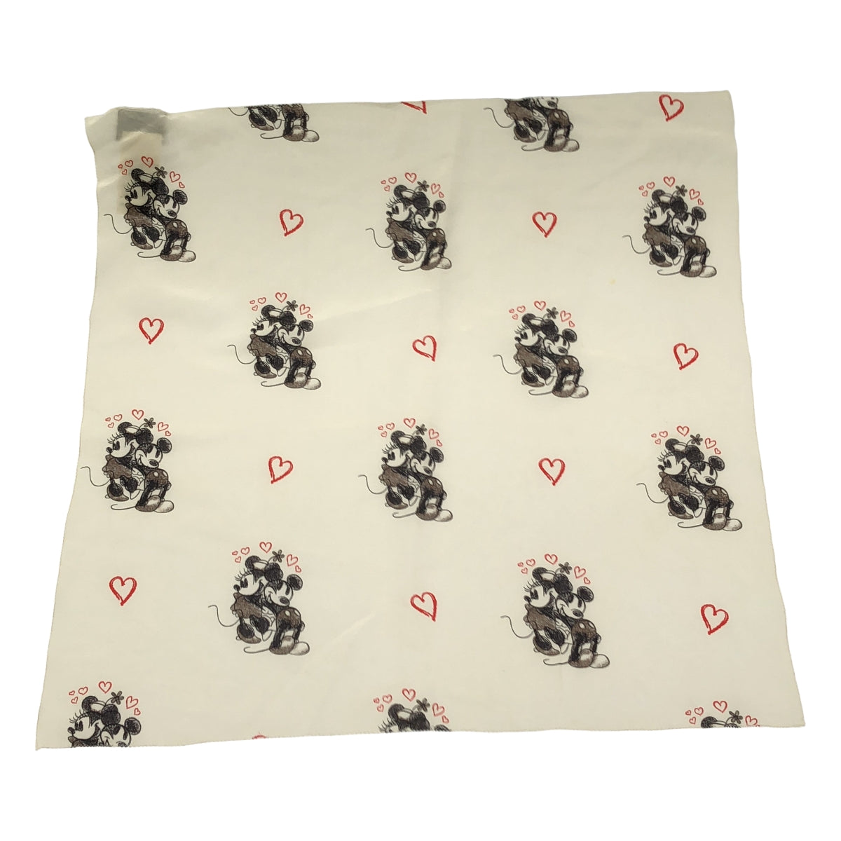 DOLCE＆GABBANA / ドルチェ＆ガッバーナドルガバ | ×DISNEY ディズニー / ミッキー&ミニー シルク スカーフ バンダナ | ホワイト