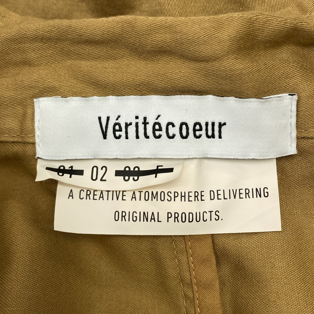 veritecoeur / Veritecoeur | 棉質 Arrow 外套 | 尺寸 2 | 女款