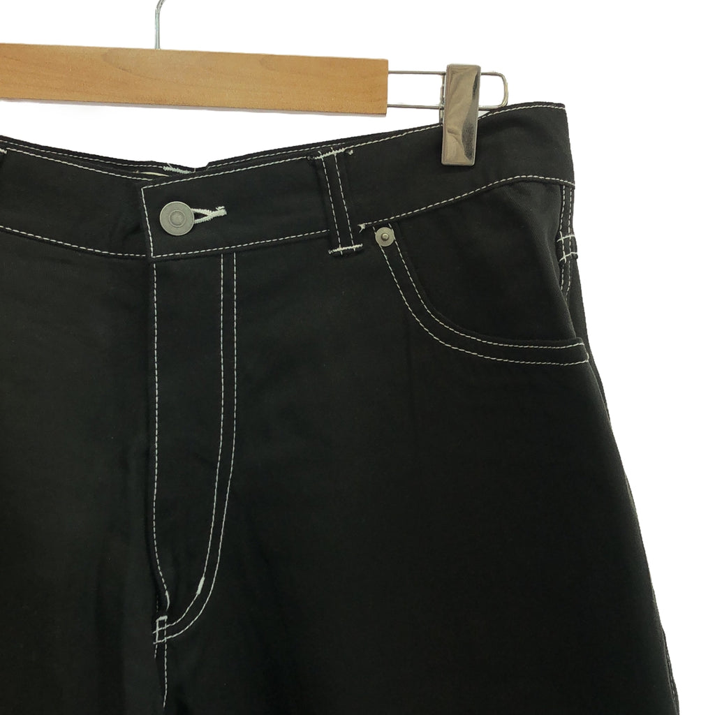 NEAT / 니트 | 2023SS | LYOCELL CHINO BEACH LOOSE SHORTS | XL | 블랙 | 남성