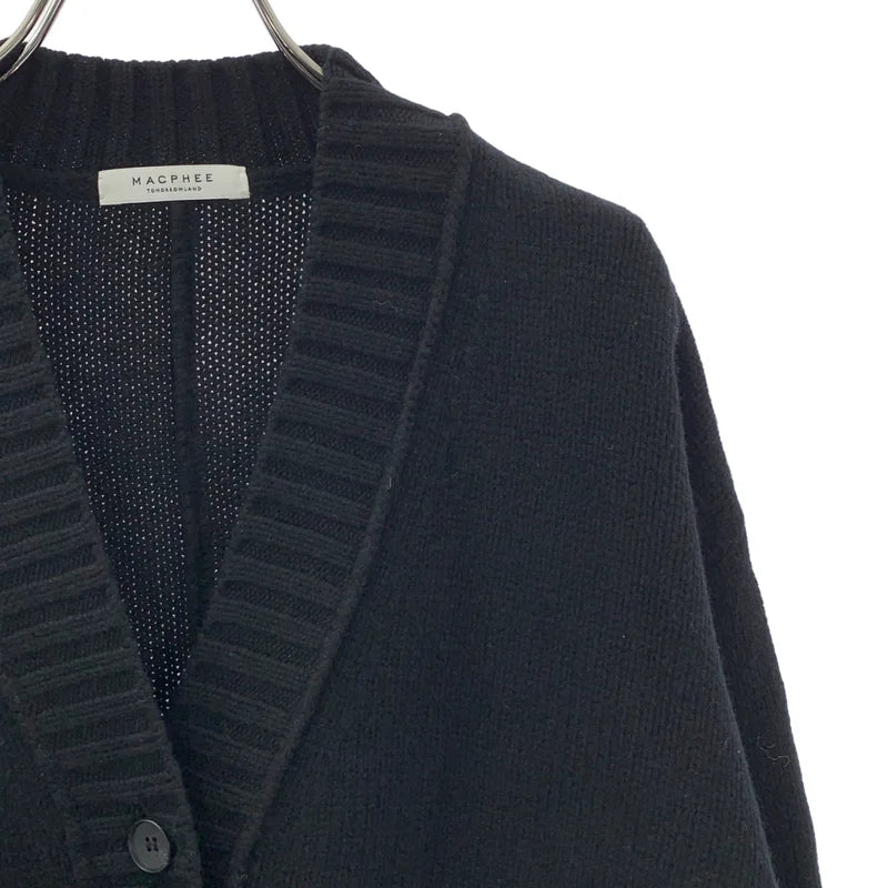 Tomorrowland MACPHEE / トゥモローランドマカフィー | ウール オーバーシルエット ロングニット カーディガン | S | レディース