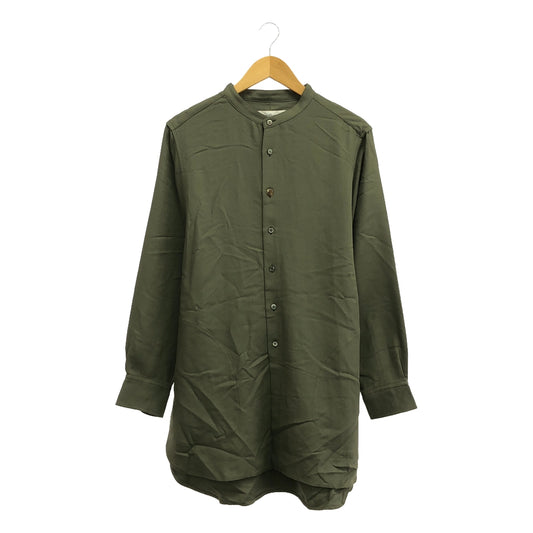 【新品】  prasthana / プラスターナ | strings band collar shirt ver2 / シャツ | M | カーキ | メンズ