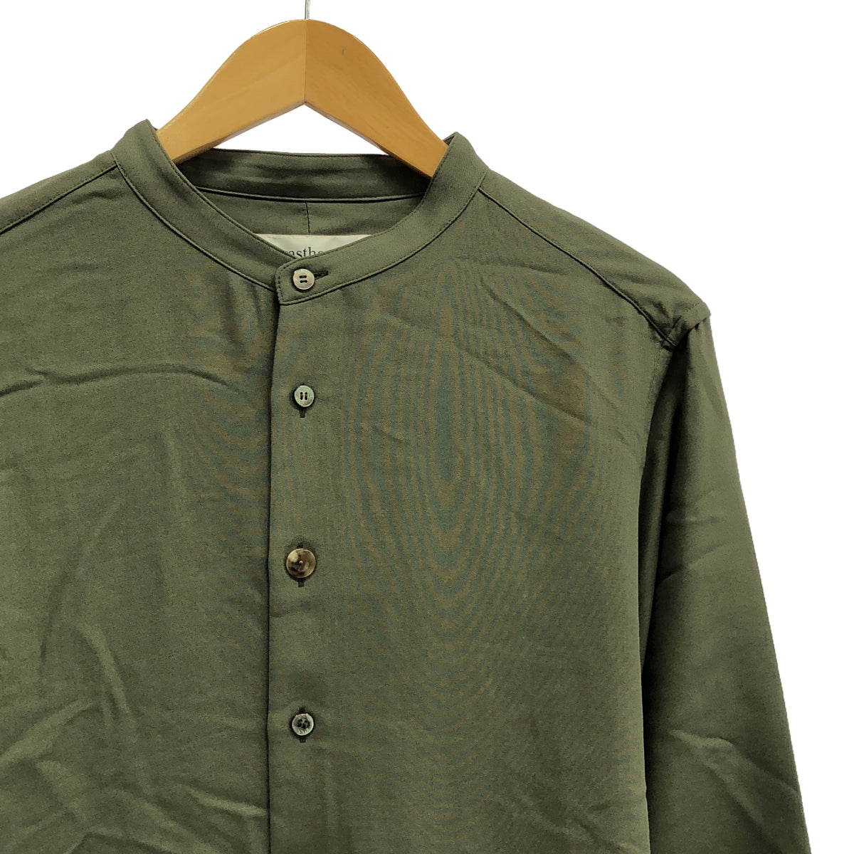 [New] prasthana / Prasthana | strings band collar shirt ver2 / shirt | M | khaki | men's