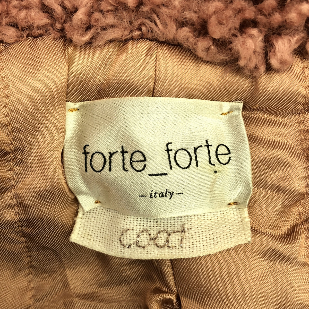 forte_forte / 포르테 포르테 | 숄 컬러 보아 재킷 | 0 | 핑크 | 여성