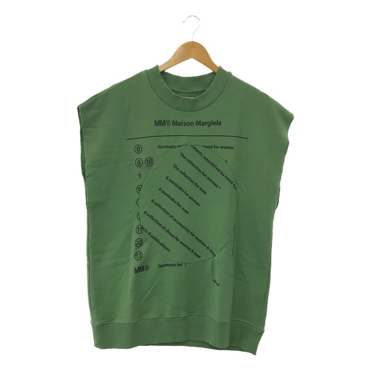 MM6 Maison Margiela | 2023SS | SWEAT SHIRT | Distressed sweatshirt | S | Green | Women's