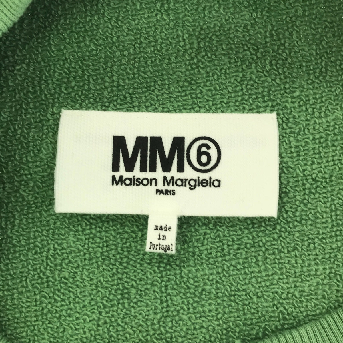 MM6 Maison Margiela / エムエムシックスメゾンマルジェラ | 2023SS | SWEAT SHIRT ダメージ加工 スウェットシャツ | S | グリーン | レディース