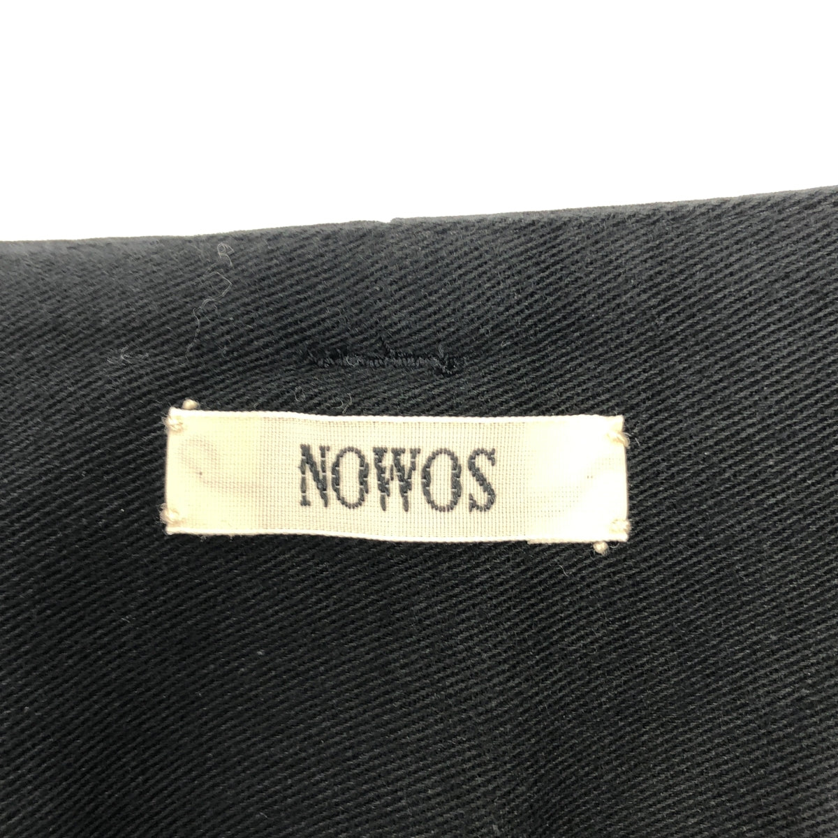【美品】  NOWOS / ノーウォス | Rrayon tuck pants タック テーパードパンツ | M | ブラック | レディース
