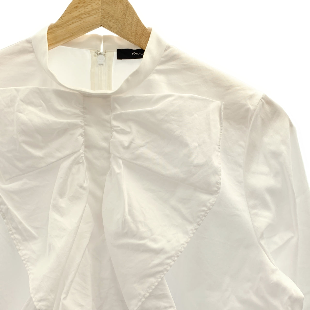 YOKO CHAN / 요코찬 | 볼륨 래플 코튼 셔츠 | F | 여성