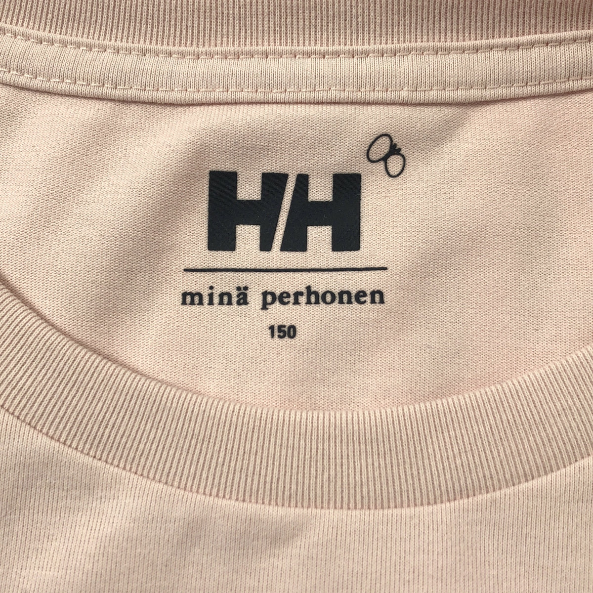 【新品】  mina perhonen / ミナペルホネン | KIDS キッズ ×HELLY HANSEN ヘリーハンセン / グラフィック プリント Tシャツ | 150 | ピンク | レディース