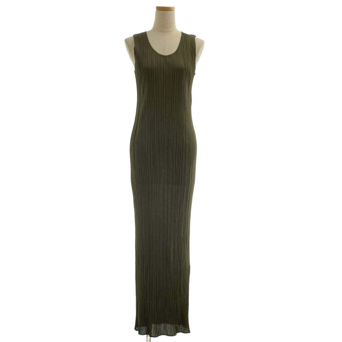 PLEATS PLEASE ISSEY MIYAKE / プリーツプリーズイッセイミヤケ | 1999SS | サイドスリット ノースリーブ ドレス ワンピース | 5 | レディース