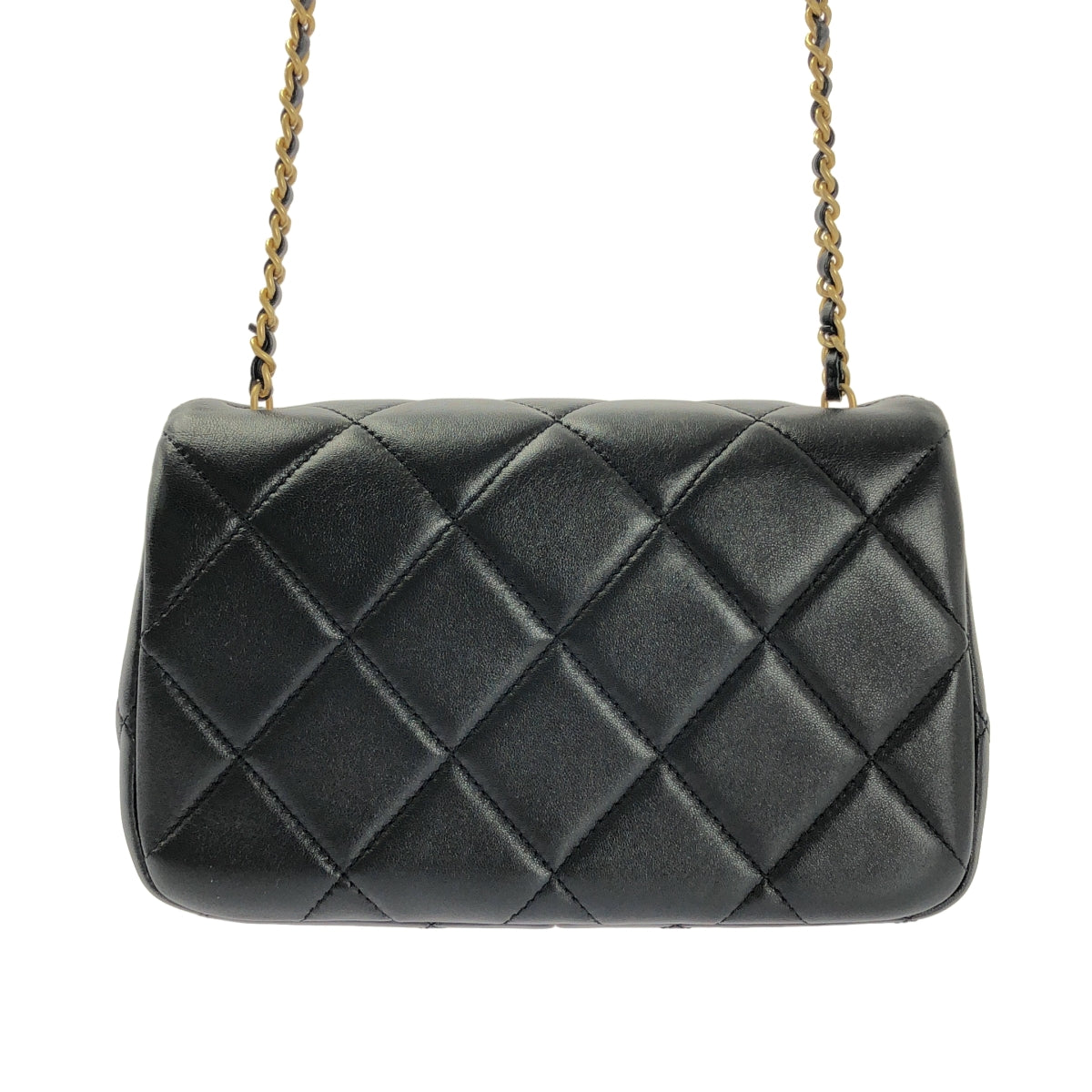 CHANEL / 샤넬 | Matrasse Pearl 코코 마크 스몰 램 스킨 체인 숄더백 / AS4861 |