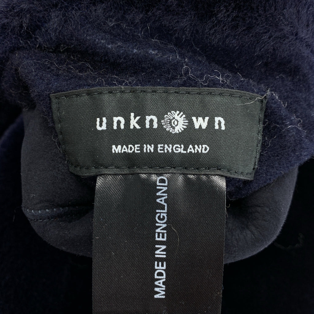 未知商品 | 雙面羊皮連帽羊毛大衣 | 8 碼 | 海軍藍 | 女款