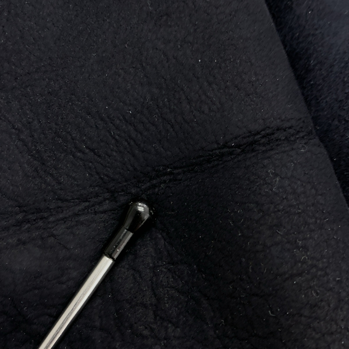 未知商品 | 雙面羊皮連帽羊毛大衣 | 8 碼 | 海軍藍 | 女款