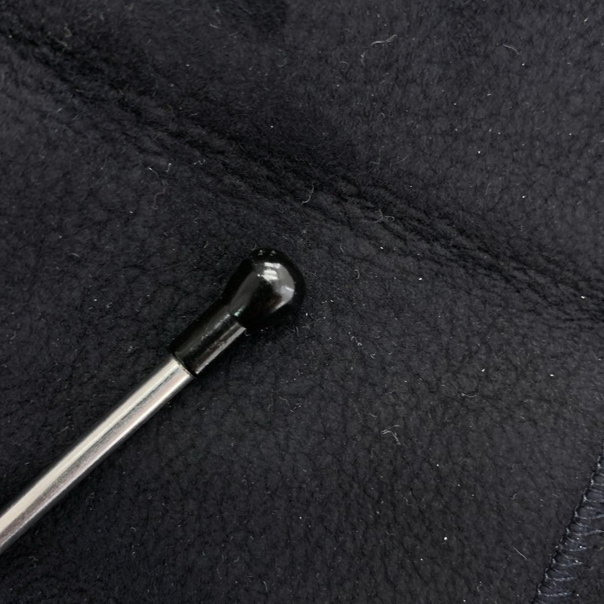 未知商品 | 雙面羊皮連帽羊毛大衣 | 8 碼 | 海軍藍 | 女款