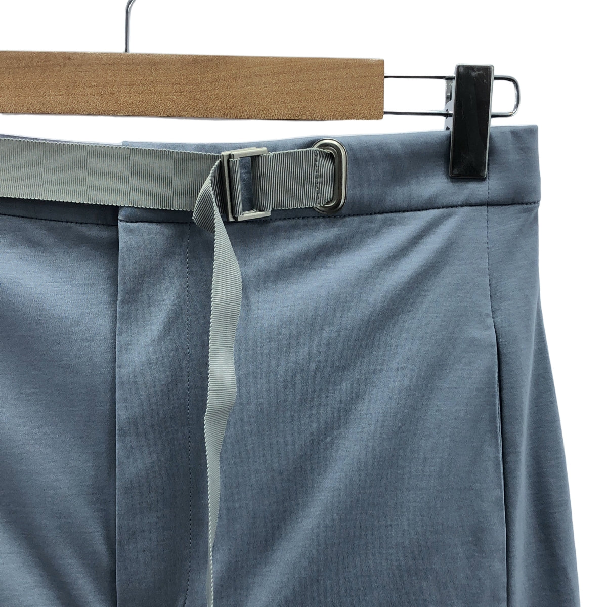seya. / セヤ | × Ron Herman / ロンハーマン ZERO WASTE by seya pants / ベルテッド ストレッチ パンツ | S | グレー | レディース