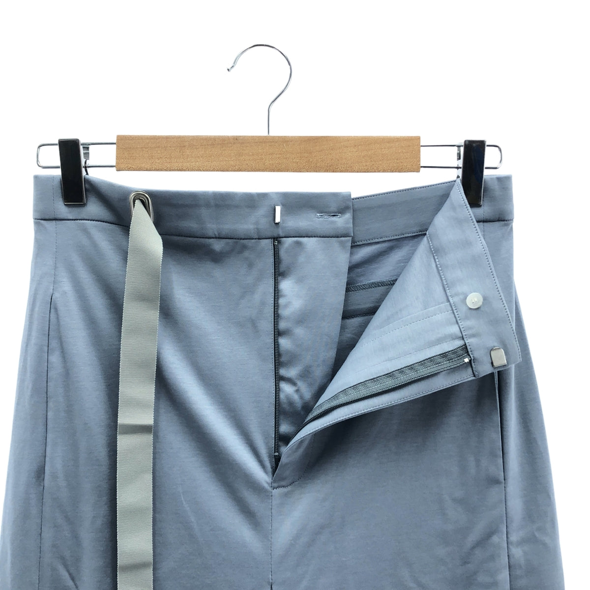 seya. / セヤ | × Ron Herman / ロンハーマン ZERO WASTE by seya pants / ベルテッド ストレッチ パンツ | S | グレー | レディース