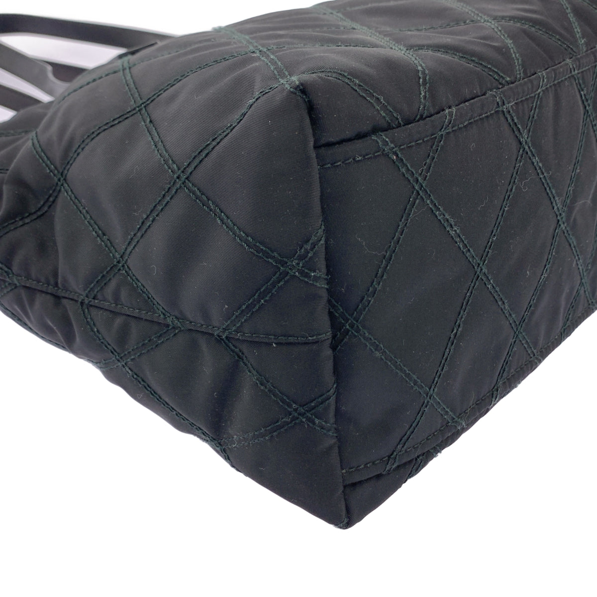 PRADA / 프라다 | 나일론 퀼팅 토트 백 | 블랙 | 여성