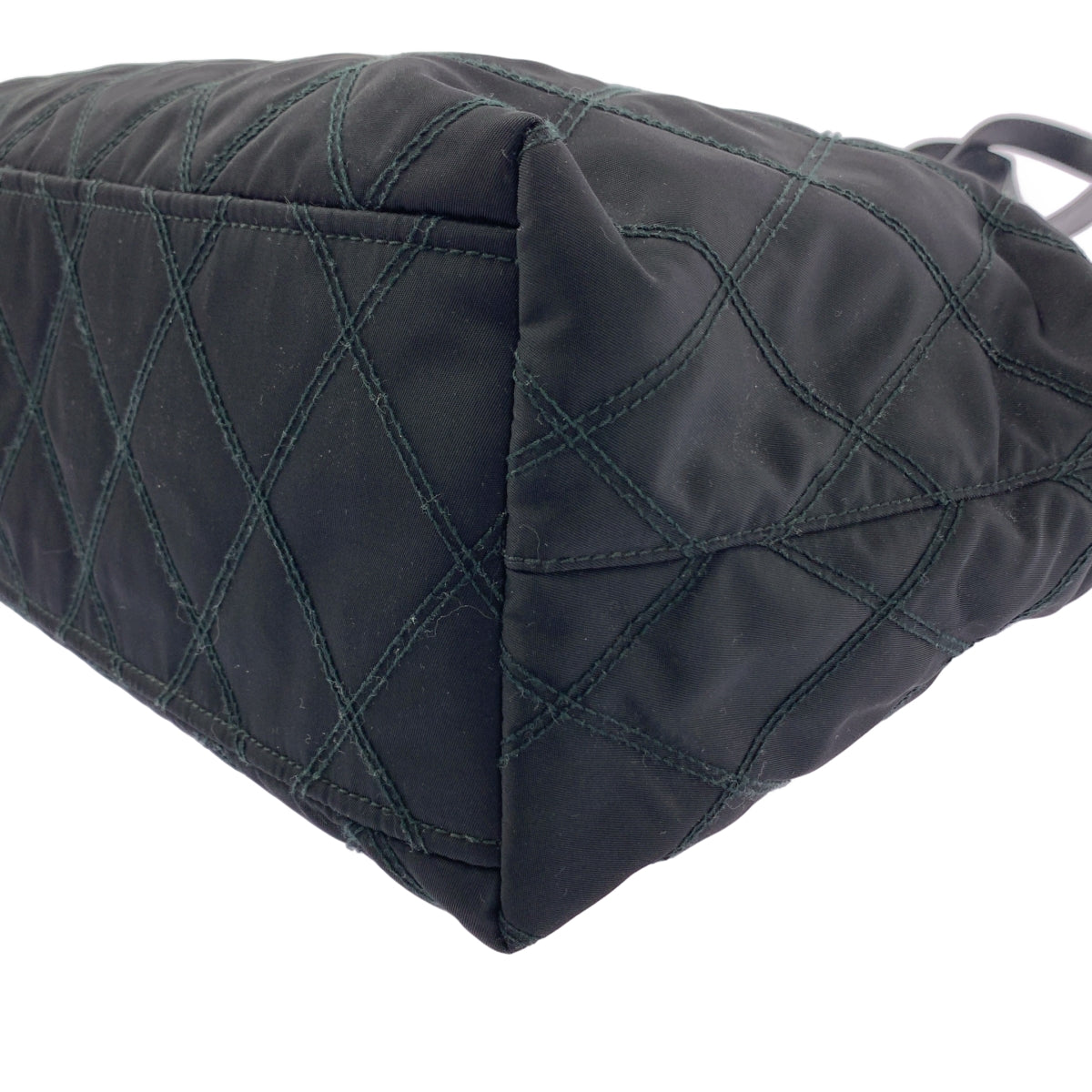 PRADA / 프라다 | 나일론 퀼팅 토트 백 | 블랙 | 여성