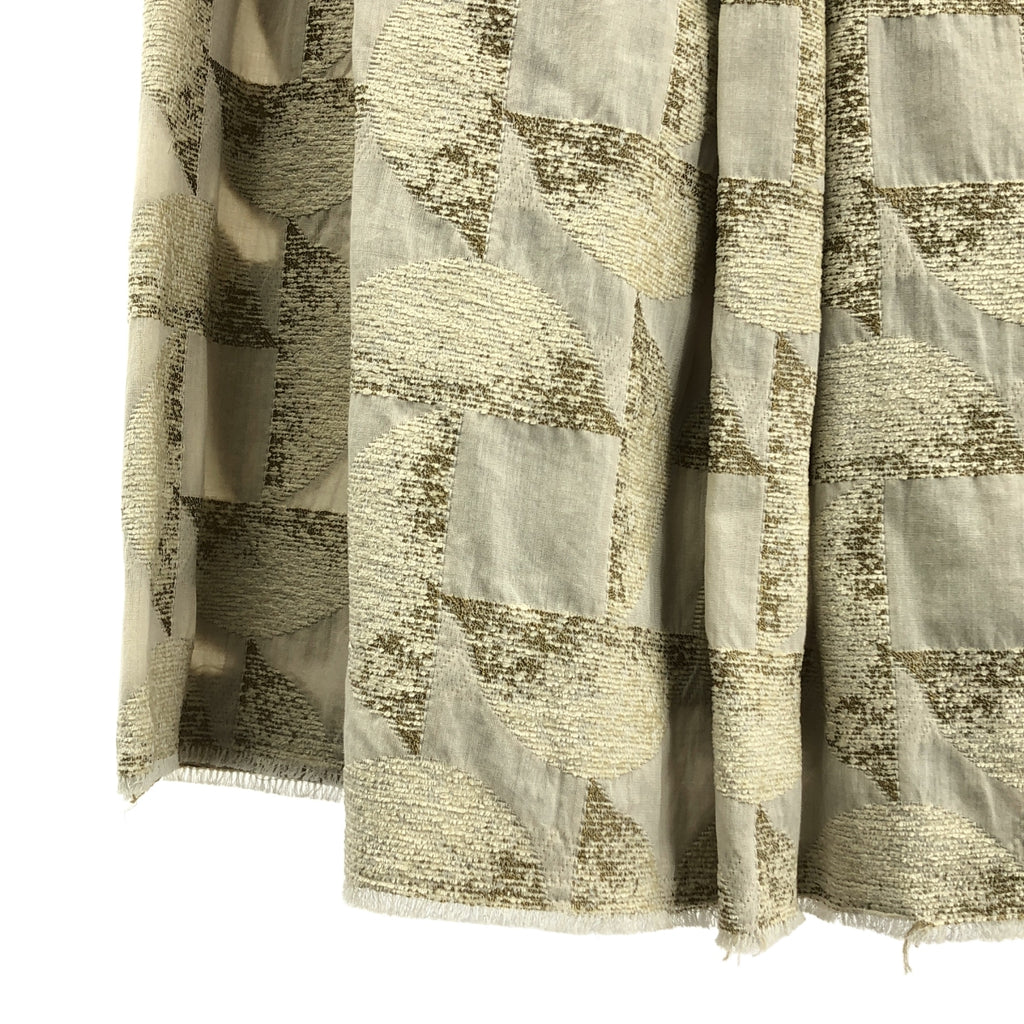 mina perhonen / 미나펠호넨 | sun bird 레이온 코튼 자가드 스커트 | F | 아이보리 | 여성