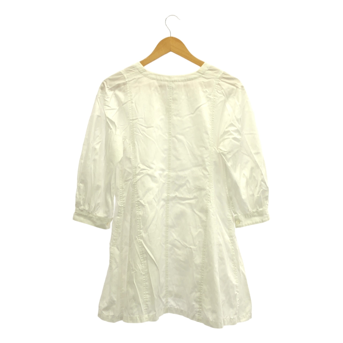 COMME des GARCONS COMME des GARCONS / Comme des | 2016秋冬 |棉質鑰匙領套頭衫襯衫 | XS |白色|女性的