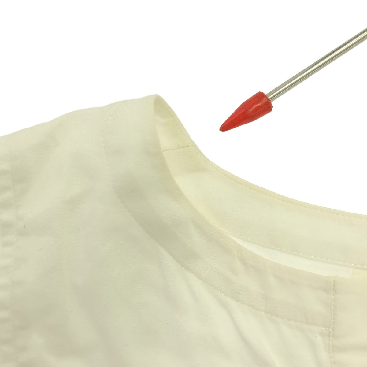 COMME des GARCONS COMME des GARCONS / Comme des | 2016秋冬 |棉質鑰匙領套頭衫襯衫 | XS |白色|女性的