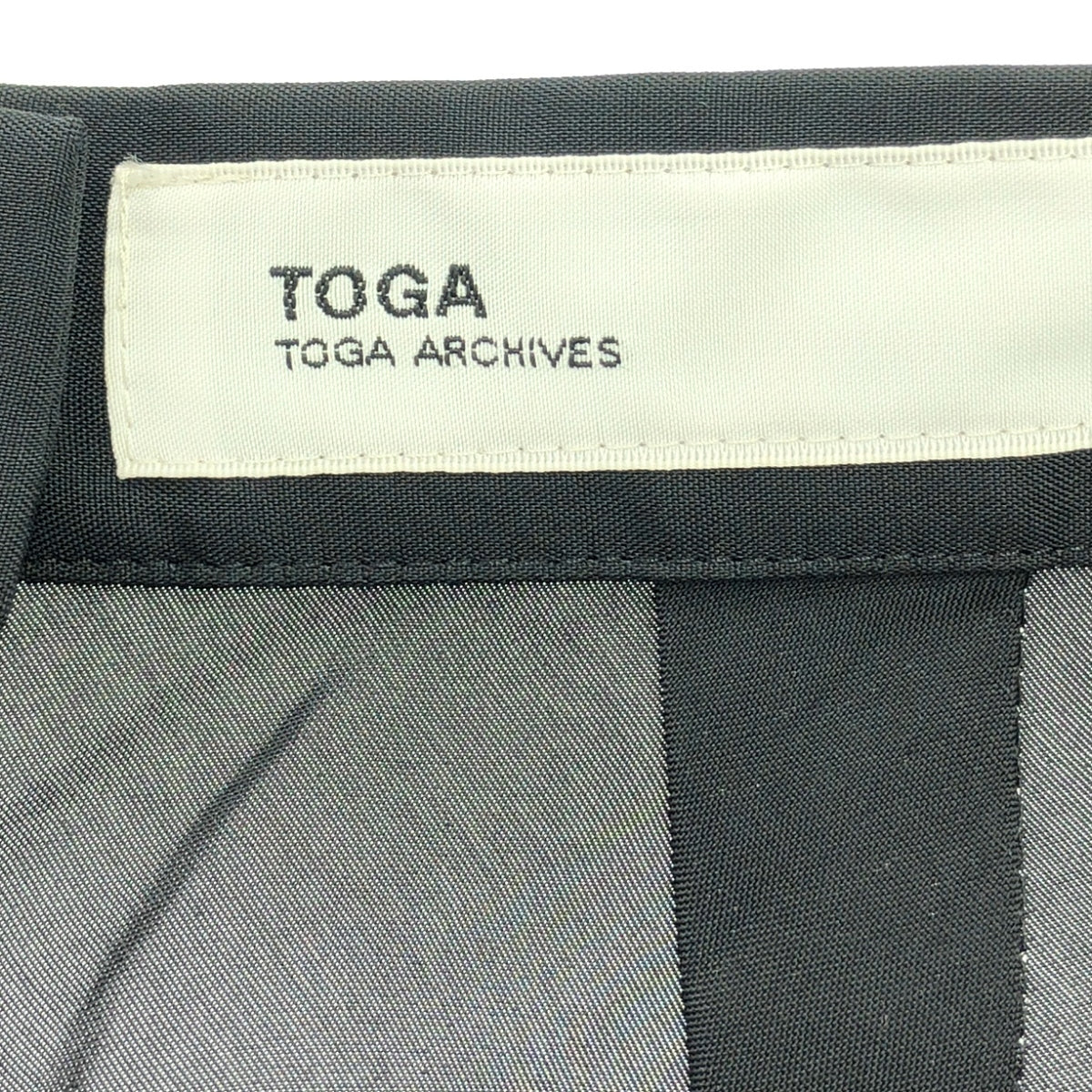 TOGA | 多層網眼褶皺長裙 | 36碼 | 黑/黃 | 女款
