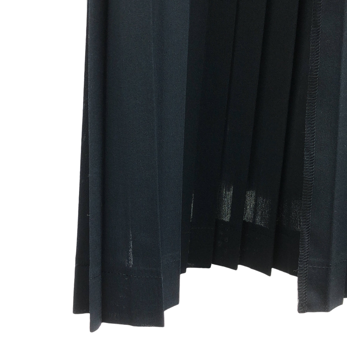 [狀況良好] tricot COMME des GARCONS | 2018SS | 提花褶襉對接無領大衣 | M | 海軍藍 | 女款