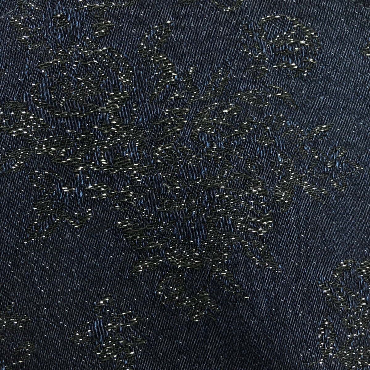 【미품】 tricot COMME des GARCONS / 트리코콤 데 갤슨 | 2018SS | 자가드 플리츠 도킹 노 컬러 코트 | M | 네이비 | 여성