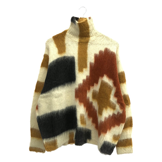 【新品】  Mame Kurogouchi / マメクロゴウチ | 2023AW | Origami Dyed Suri Alpaca Wool Knitted Pullover ニット | 1 | WHITE | レディース