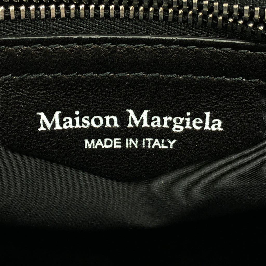 [狀況良好] Maison Margiela | 2023秋冬 | Glam Slam Nappa 皮革手提包 |黑色 |女性的