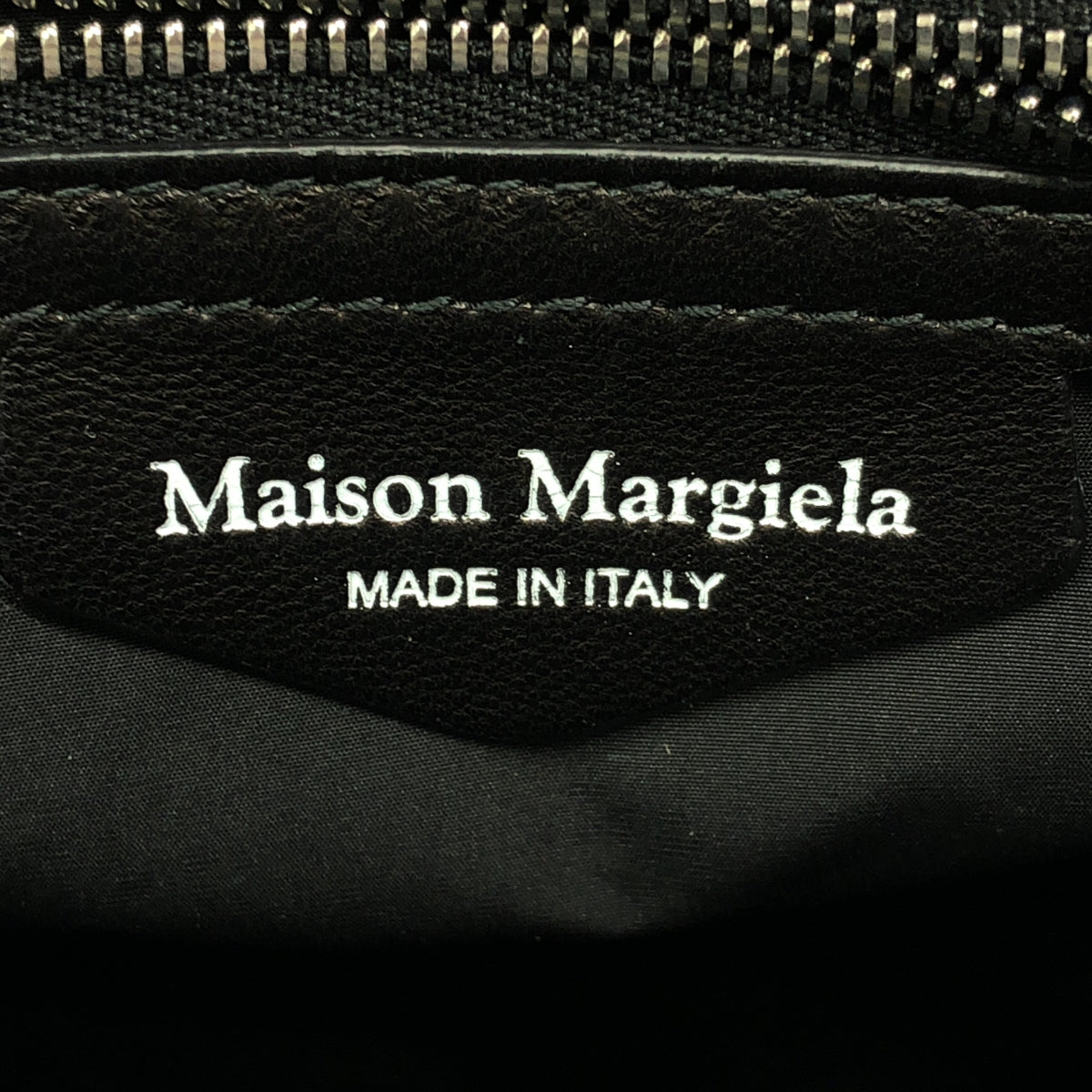 [狀況良好] Maison Margiela | 2023秋冬 | Glam Slam Nappa 皮革手提包 |黑色 |女性的