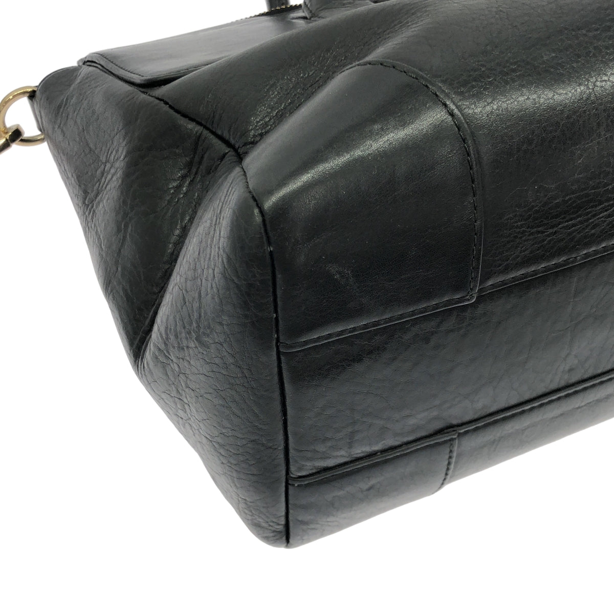 【美品】  TILA MARCH PARIS / ティラマーチ パリス | 2way ショルダー付き レザー ロゴ ハンド トートバッグ | ブラック | レディース