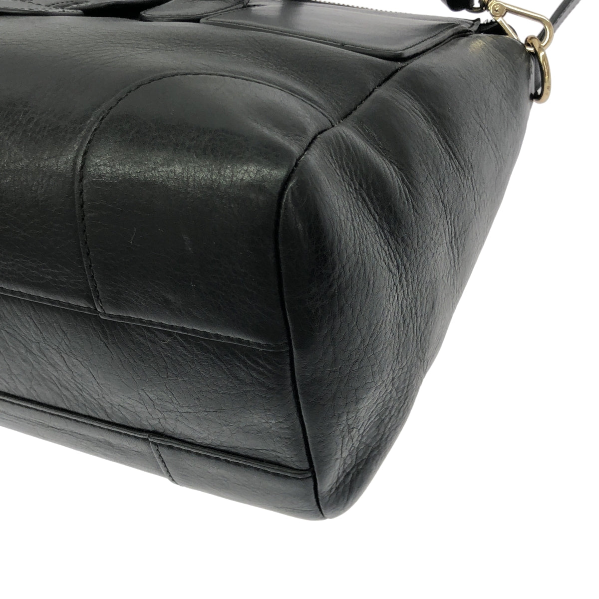 【美品】  TILA MARCH PARIS / ティラマーチ パリス | 2way ショルダー付き レザー ロゴ ハンド トートバッグ | ブラック | レディース