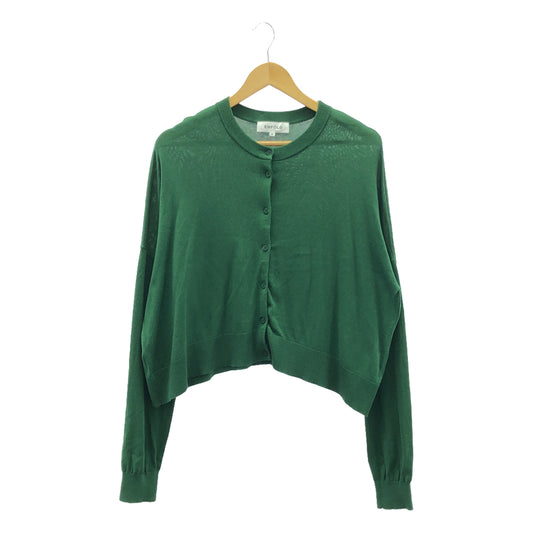 ENFOLD | 2022AW | BOX CARDIGAN | 38 | Green | Women's