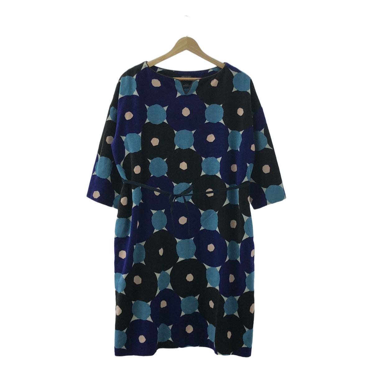 mina perhonen / ミナペルホネン | forest ring コットン フォレストリング ワンピース | 36 | ブルー | レディース