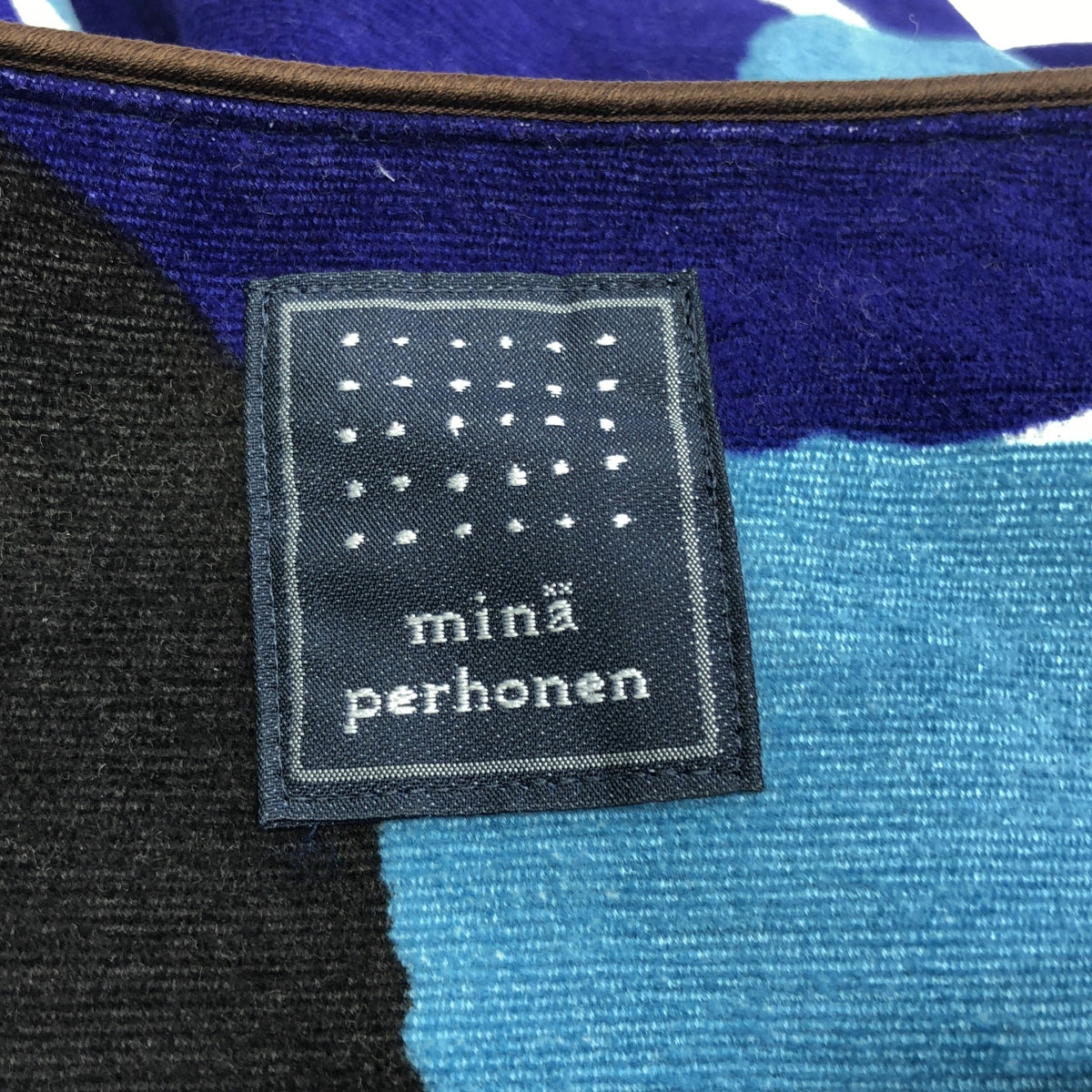 mina perhonen / ミナペルホネン | forest ring コットン フォレストリング ワンピース | 36 | ブルー | レディース