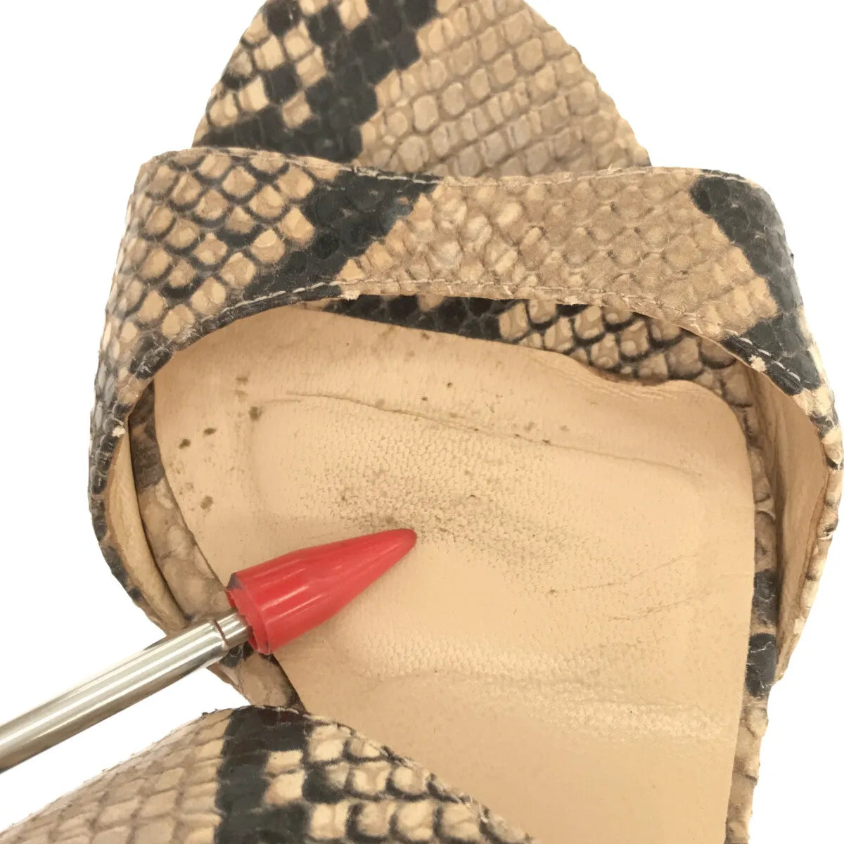 法比奧·魯斯科尼 |蟒蛇印花高跟涼鞋 | 35 1/2 |女性的