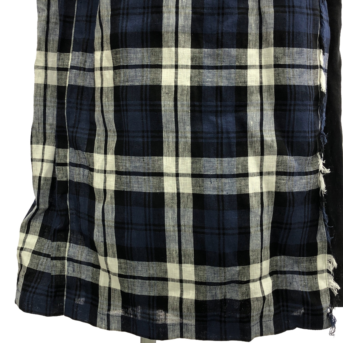 O'NEIL OF DUBLIN | Linen Check Wrap Skirt | Size 8 | Women's