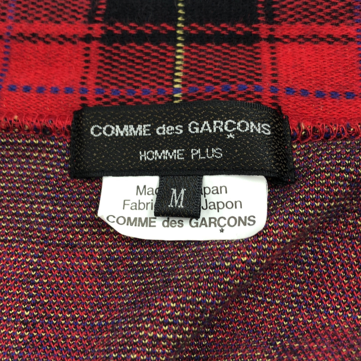COMME des GARCONS HOMME PLUS / コムデギャルソンオムプリュス | 2020AW | チェック ノルディック 切替 ロング カーディガン シャツ | M | マルチカラー | メンズ