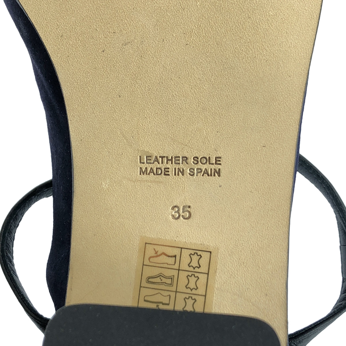 【美品】  PELLICO SUNNY / ペリーコサニー | LAUREN NEGRO / スエード ストラップスクエアヒール | 35 | ネイビー | レディース